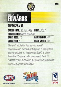 2010 Select AFL Champions #143 Shane Edwards Back